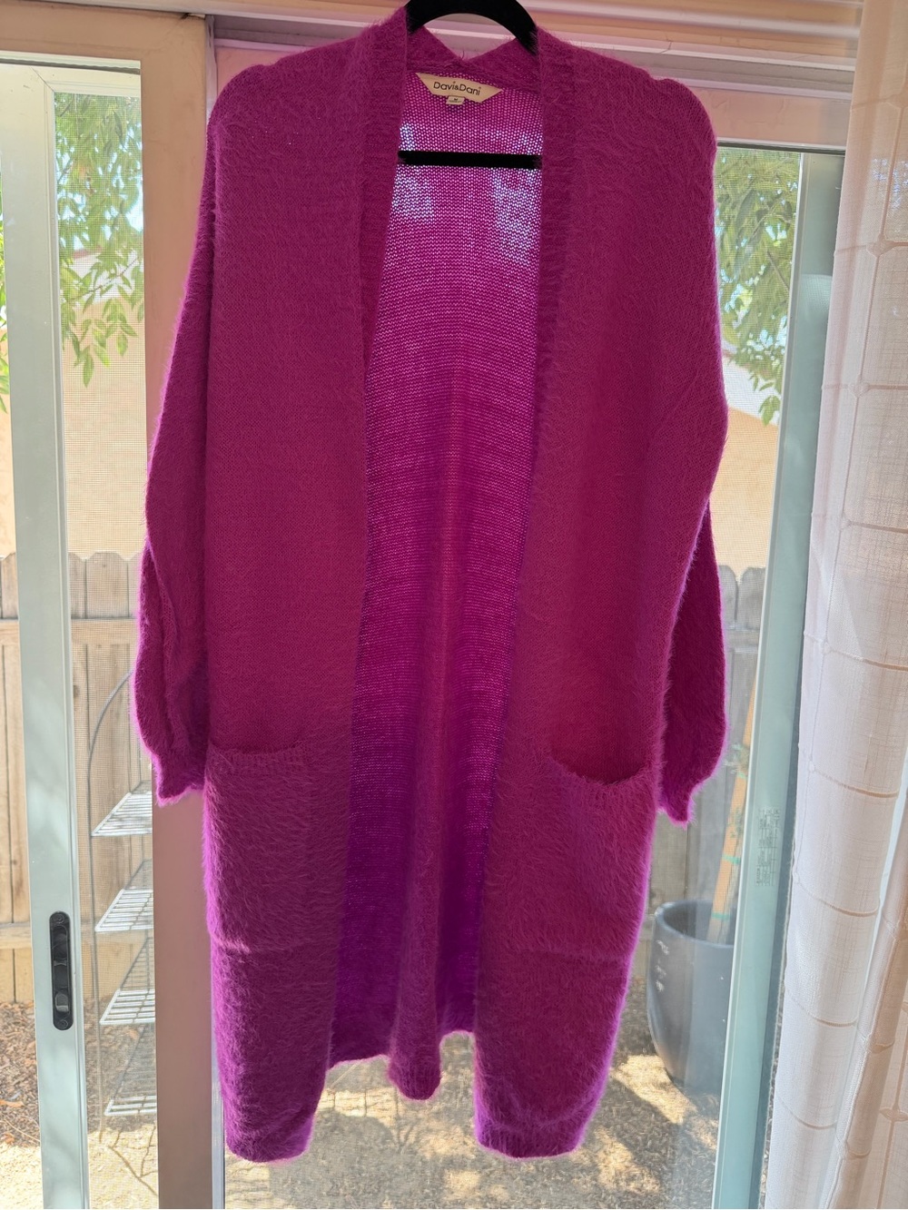 Vici Fuchsia Long Cardigan Sweater